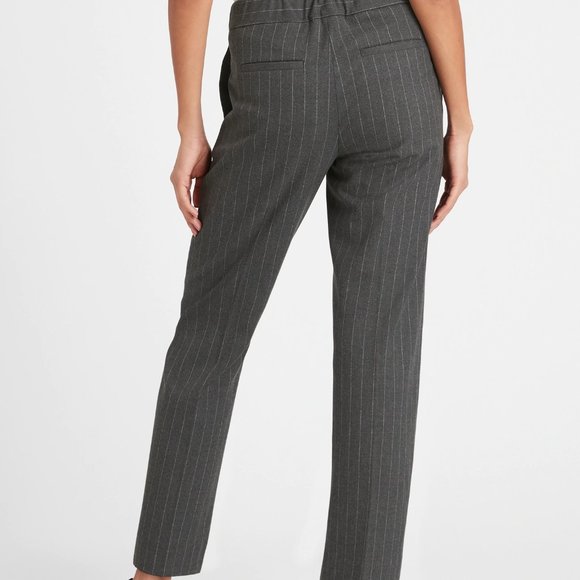 BANANA REPUBLIC High-Rise Straight Elastic-Waist Pants Size 4 - Picture 2 of 14